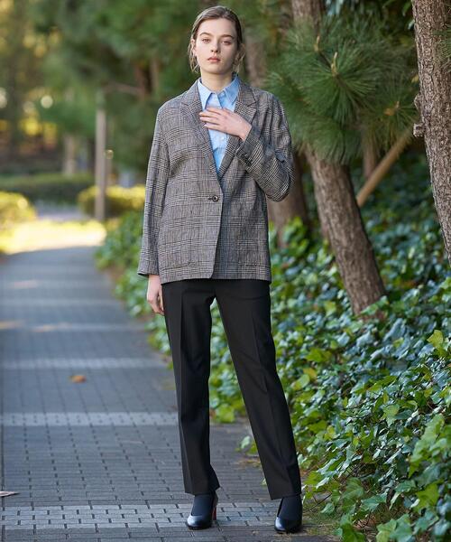 DRESSTERIOR（ドレステリア）の「ウォッシャブルリネンライトジャケット（テーラードジャケット・レディース・ブラック系3/ブラック系1・34/38/36）」の6枚目の写真