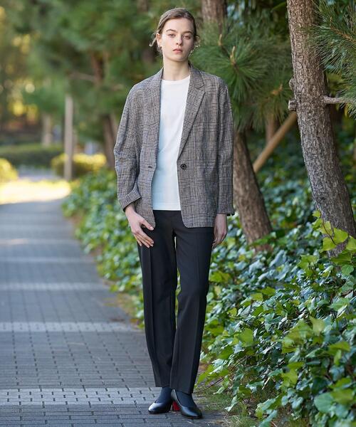 DRESSTERIOR（ドレステリア）の「ウォッシャブルリネンライトジャケット（テーラードジャケット・レディース・ブラック系3/ブラック系1・34/38/36）」の8枚目の写真