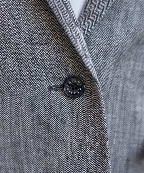 DRESSTERIOR（ドレステリア）の「ウォッシャブルリネンライトジャケット（テーラードジャケット・レディース・ブラック系3/ブラック系1・34/38/36）」の17枚目の写真