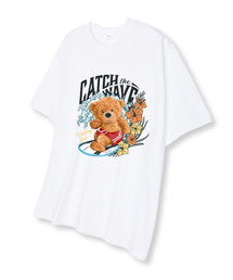 キャッチウェーブサマー 半袖Tシャツ ホワイト