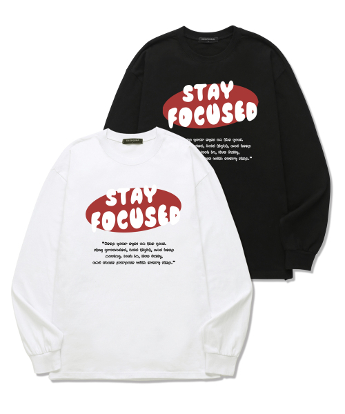 OUSE(オウズ)の「STAY FOCUSED ロングスリーブ (DLS033) ブラック(Tシャツ/カットソー・レディース・その他・SMALL/MEDIUM/LARGE/X-LARGE/XX-LARGE)」の3枚目の写真