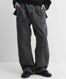 FABREGAT（ファブレガ）の「パティグカチオンカーブドパンツ（ウォッシュドブラック）（その他パンツ）」