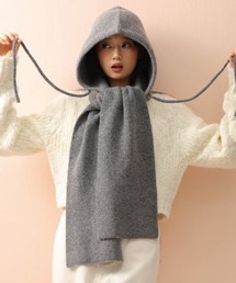 ADDITION STORE | 【5色展開】\頭まですっぽり/フード型 ニットマフラー / asfm(マフラー)