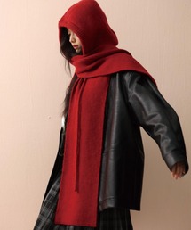 VQ（ブイキュー）の「【ラスト入荷】＼頭まですっぽり／フード型 ニットマフラー / asfm（マフラー）」