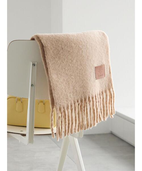 Te chichi（テチチ）の「フリンジカラーマフラー（ストール/ショール・レディース・グレー/ベージュ/サックスブルー/ピンク・F）」の3枚目の写真