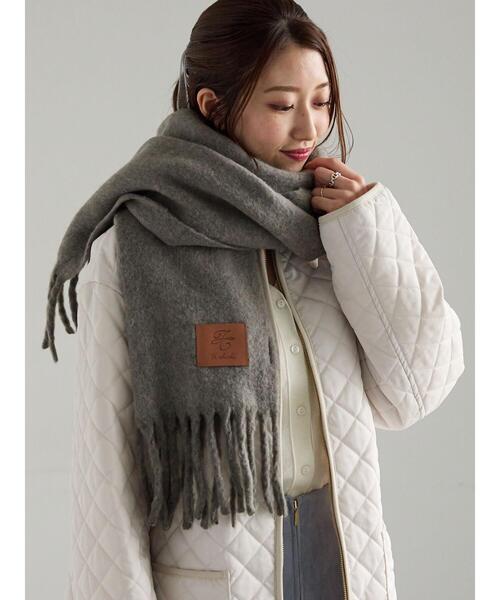 Te chichi（テチチ）の「フリンジカラーマフラー（ストール/ショール・レディース・グレー/ベージュ/サックスブルー/ピンク・F）」の7枚目の写真
