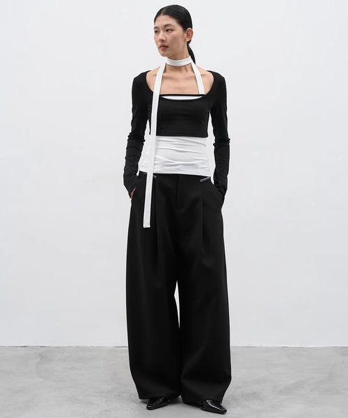 EIGHTHMONTH(エイスマンス)の「ポケットステッチワイドパンツ EM25a167【EIGHTHMONTH】(その他パンツ・レディース・ブラック・M/L/S)」の12枚目の写真