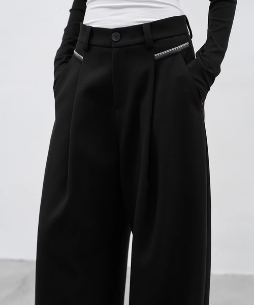 EIGHTHMONTH(エイスマンス)の「ポケットステッチワイドパンツ EM25a167【EIGHTHMONTH】(その他パンツ・レディース・ブラック・M/L/S)」の6枚目の写真