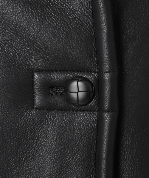 B.C STOCK（ベーセーストック）の「《S/Mサイズ展開》リバーシブルムートンライクコート2（ムートンコート・レディース・ブラック/ブラウン・SMALL/MEDIUM）」の13枚目の写真