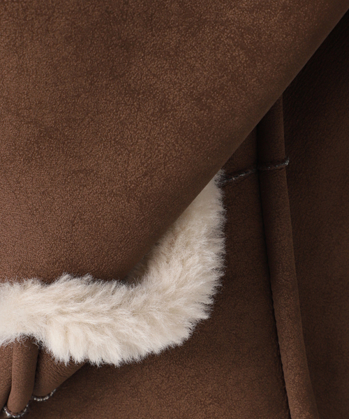 B.C STOCK（ベーセーストック）の「《S/Mサイズ展開》リバーシブルムートンライクコート2（ムートンコート・レディース・ブラック/ブラウン・SMALL/MEDIUM）」の20枚目の写真