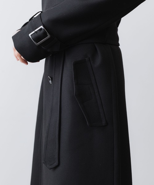 ato(アトウ)の「NEW WOOL TRENCH COAT(トレンチコート・メンズ・ブラック/ライトブラウン・44/48/46)」の14枚目の写真