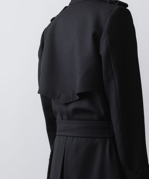 ato(アトウ)の「NEW WOOL TRENCH COAT(トレンチコート・メンズ・ブラック/ライトブラウン・44/48/46)」の16枚目の写真