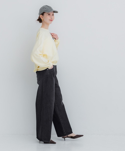 coca(coca)(コカ)の「ツイストシームデニムパンツ(デニムパンツ・レディース・ブラック/ブルー・L/M/S)」の5枚目の写真