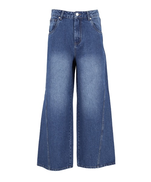 coca(coca)(コカ)の「ツイストシームデニムパンツ(デニムパンツ・レディース・ブラック/ブルー・L/M/S)」の21枚目の写真