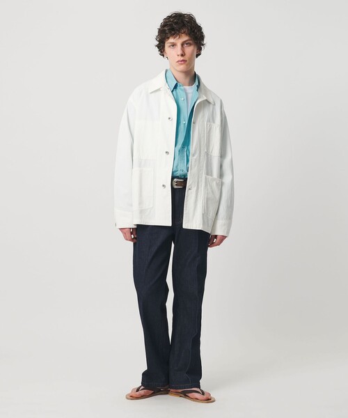 UNITED ARROWS(ユナイテッドアローズ)の「ヨネザワ シルクポプリン ボタンダウン シャツ「 SLOW & 」(シャツ/ブラウス・メンズ・ダークブラウン/ライトブルー・XL/L/M/S)」の12枚目の写真