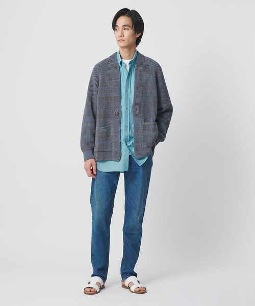 UNITED ARROWS(ユナイテッドアローズ)の「ヨネザワ シルクポプリン ボタンダウン シャツ「 SLOW & 」(シャツ/ブラウス・メンズ・ダークブラウン/ライトブルー・XL/L/M/S)」の13枚目の写真