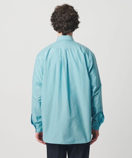 UNITED ARROWS(ユナイテッドアローズ)の「ヨネザワ シルクポプリン ボタンダウン シャツ「 SLOW & 」(シャツ/ブラウス・メンズ・ダークブラウン/ライトブルー・XL/L/M/S)」の16枚目の写真