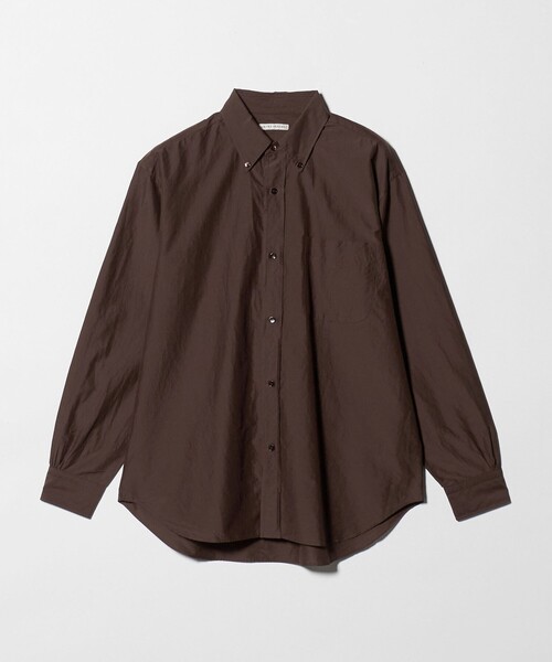 UNITED ARROWS(ユナイテッドアローズ)の「ヨネザワ シルクポプリン ボタンダウン シャツ「 SLOW & 」(シャツ/ブラウス・メンズ・ダークブラウン/ライトブルー・XL/L/M/S)」の17枚目の写真