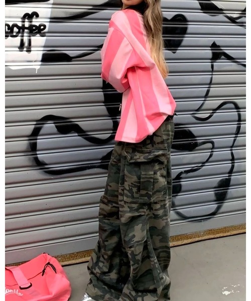 inst.ALL(インストール)の「ミリタリールーズカーゴパンツ(カーゴパンツ・レディース・カーキ・S/M/L)」の10枚目の写真