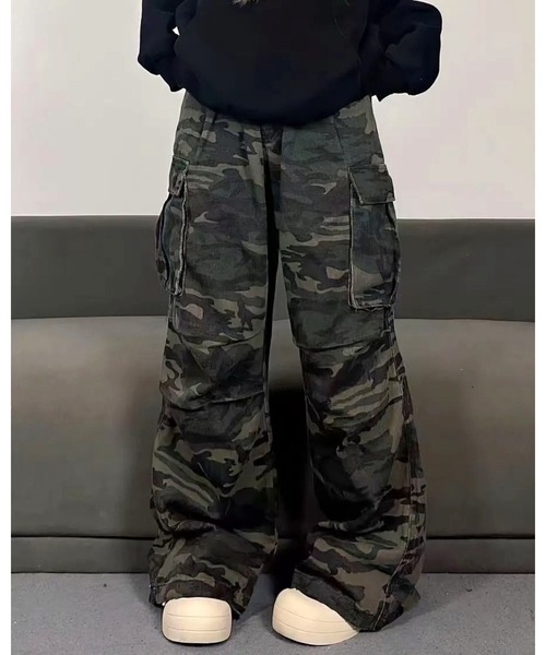 inst.ALL(インストール)の「ミリタリールーズカーゴパンツ(カーゴパンツ・レディース・カーキ・S/M/L)」の12枚目の写真