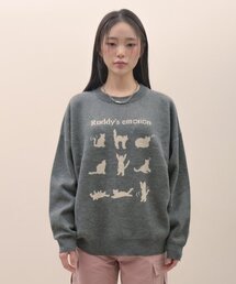 [Bornchamps X Ruddy Cheeks] Ruddy Emotion Knit Sweater B22FT09CH