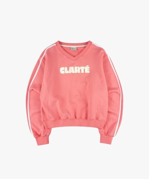 LOSSYROW（ロッシロー）の「Lossy  Line Point V-Neck Sweatshirt_pink（スウェット・レディース・その他・FREE）」の5枚目の写真