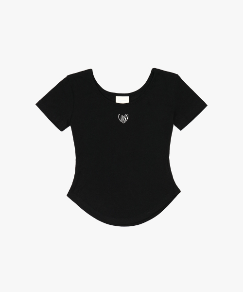 LOSSYROW（ロッシロー）の「Fitted U-neck Short Sleeve  Black（Tシャツ/カットソー・レディース・その他・FREE）」の5枚目の写真