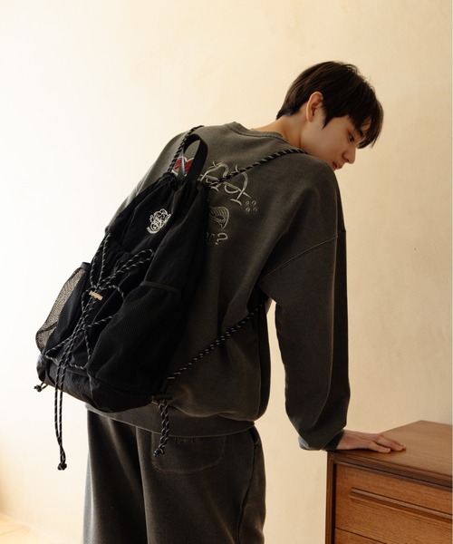 Remember.(リメンバー)の「メッシュポケットナップサック / Mesh Pocket Gym Sack(バックパック/リュック・メンズ・グリーン/ブラック/ブルー・FREE)」の19枚目の写真