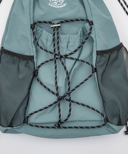 Remember.(リメンバー)の「メッシュポケットナップサック / Mesh Pocket Gym Sack(バックパック/リュック・メンズ・グリーン/ブラック/ブルー・FREE)」の12枚目の写真