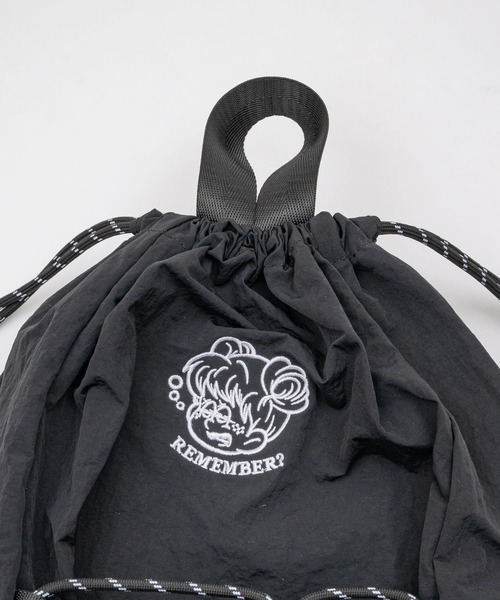 Remember.(リメンバー)の「メッシュポケットナップサック / Mesh Pocket Gym Sack(バックパック/リュック・メンズ・グリーン/ブラック/ブルー・FREE)」の4枚目の写真