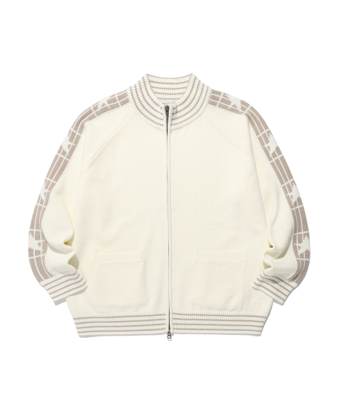 ISTKUNST（イストクンスト）の「STAR TRACK KNIT ZIP UP_IVORY(IK2FFMK684A)（ニット/セーター・レディース・アイボリー・S/M/L）」の4枚目の写真