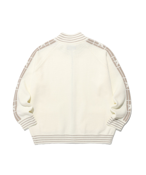 ISTKUNST（イストクンスト）の「STAR TRACK KNIT ZIP UP_IVORY(IK2FFMK684A)（ニット/セーター・レディース・アイボリー・S/M/L）」の5枚目の写真