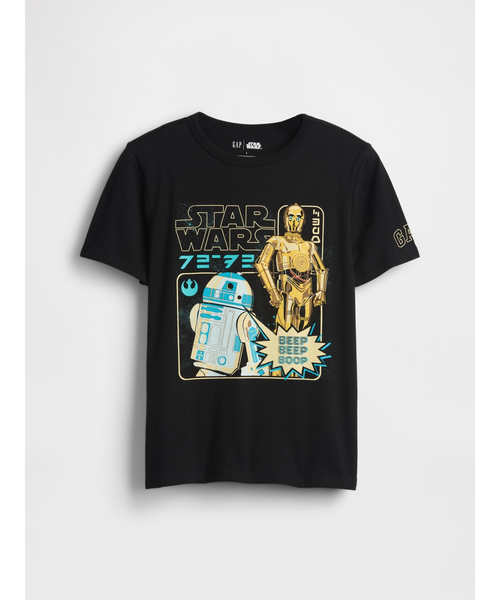 GAP(ギャップ)の「グラフィックTシャツ (キッズ)(Tシャツ/カットソー・キッズ・ホワイト/ブラック・160cm/150cm/140cm/130cm/120cm/110cm)」の1枚目の写真