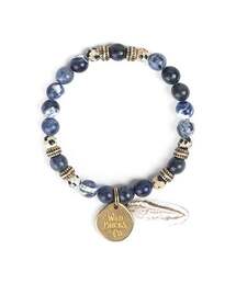 WILD BRICKS（ワイルドブリックス）の「FEATHER BRACELET (blue)（ブレスレット）」