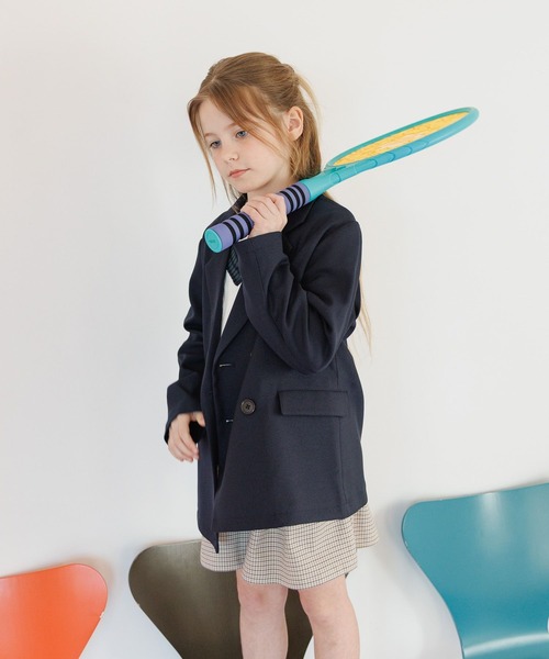 GLOBAL WORK(グローバルワーク)の「イージーケアダブルジャケット/629827(テーラードジャケット・キッズ・ブラウン/ネイビー・130cm/140cm/150cm/160cm)」の20枚目の写真