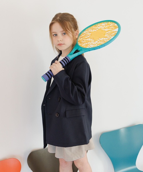 GLOBAL WORK(グローバルワーク)の「イージーケアダブルジャケット/629827(テーラードジャケット・キッズ・ブラウン/ネイビー・130cm/140cm/150cm/160cm)」の21枚目の写真