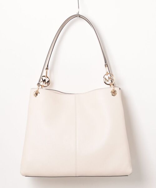 MICHAEL KORS（マイケルコース）の「CHRISTINA ぺブル レザー ショルダー ラージ（ショルダーバッグ・レディース・ベージュ系・FREE）」の2枚目の写真
