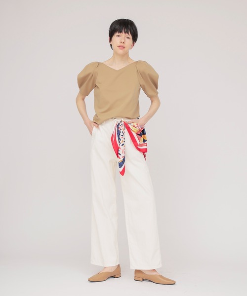 YANUK(ヤヌーク)の「YANUK / Relax LILITH WHITE(リラックスストレートデニム 57162309)(デニムパンツ・レディース・ホワイト・38/36)」の9枚目の写真