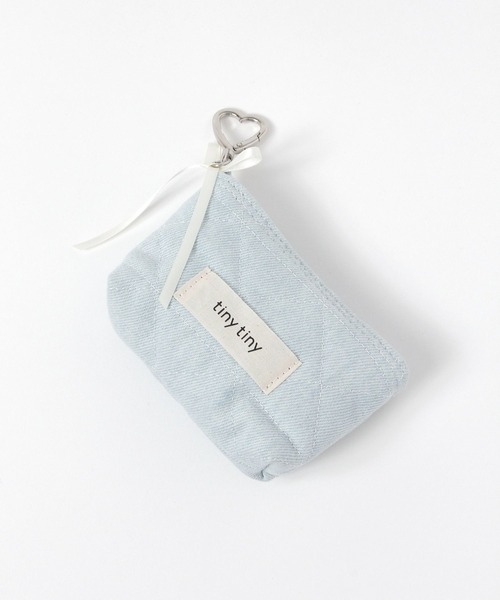 tiny tiny（ティニーティニー）の「アソート生地ポーチチャーム[tiny tiny(ティニーティニー)]（チャーム・レディース・ホワイト/ライトブルー・0）」の9枚目の写真