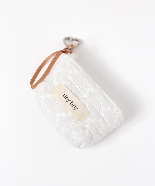 tiny tiny（ティニーティニー）の「アソート生地ポーチチャーム[tiny tiny(ティニーティニー)]（チャーム・レディース・ホワイト/ライトブルー・0）」の8枚目の写真