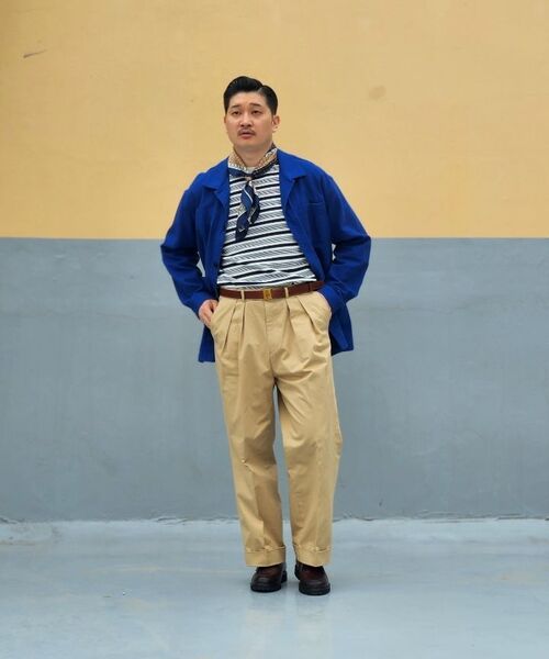 AMFEAST(アンフィースト)の「70年代マルチストライプコットンニットネイビー(Tシャツ/カットソー・メンズ・その他・MEDIUM/LARGE/X-LARGE)」の5枚目の写真