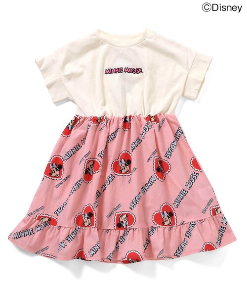 Disney(ディズニー)の「ディズニーキャラクター ミニー / ドッキングワンピース(ワンピース・キッズ・ブルー/ピンク・90/100/110/120/80)」の8枚目の写真