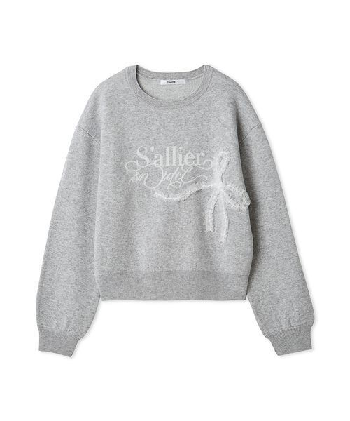 SNIDEL(スナイデル)の「リボンモチーフジャガードニットプルオーバー(ニット/セーター・レディース・レッド/グレー/ネイビー・F)」の14枚目の写真