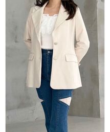 MERCURYDUO | 【セットアップ着用可】フィットアンドフレアジャケット(テーラードジャケット)