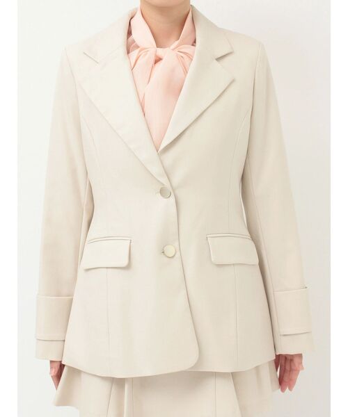 MERCURYDUO（マーキュリーデュオ）の「【セットアップ着用可】フィットアンドフレアジャケット（テーラードジャケット・レディース・チャコールグレー/アイボリー・MEDIUM/SMALL）」の13枚目の写真