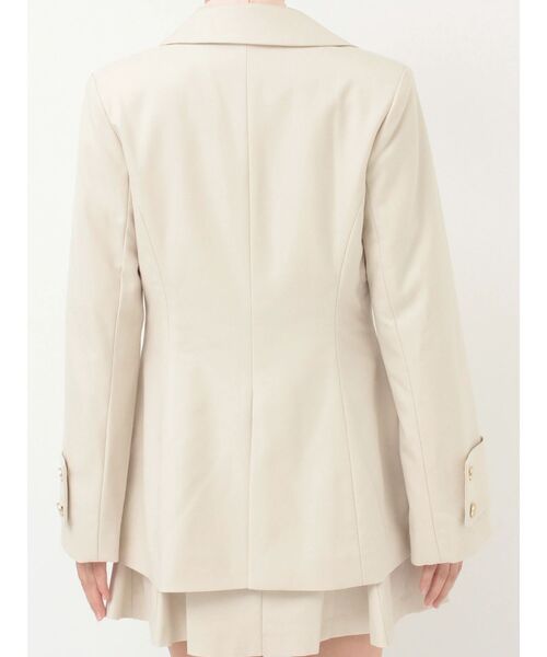 MERCURYDUO（マーキュリーデュオ）の「【セットアップ着用可】フィットアンドフレアジャケット（テーラードジャケット・レディース・チャコールグレー/アイボリー・MEDIUM/SMALL）」の15枚目の写真