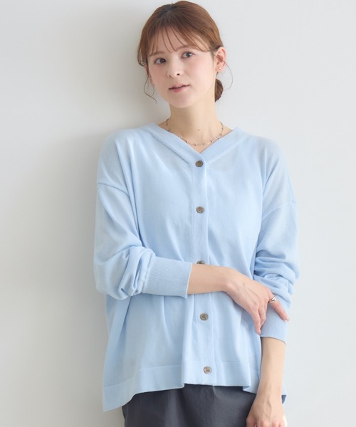 KATHARINE ROSS（キャサリンロス）の「【KATHARINE ROSS】BE2wayトップス（ニット/セーター・レディース・ネイビー/ライトグレー/ピンク/グリーン/ライトブルー・FREE）」の3枚目の写真