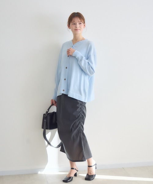 KATHARINE ROSS（キャサリンロス）の「【KATHARINE ROSS】BE2wayトップス（ニット/セーター・レディース・ネイビー/ライトグレー/ピンク/グリーン/ライトブルー・FREE）」の6枚目の写真