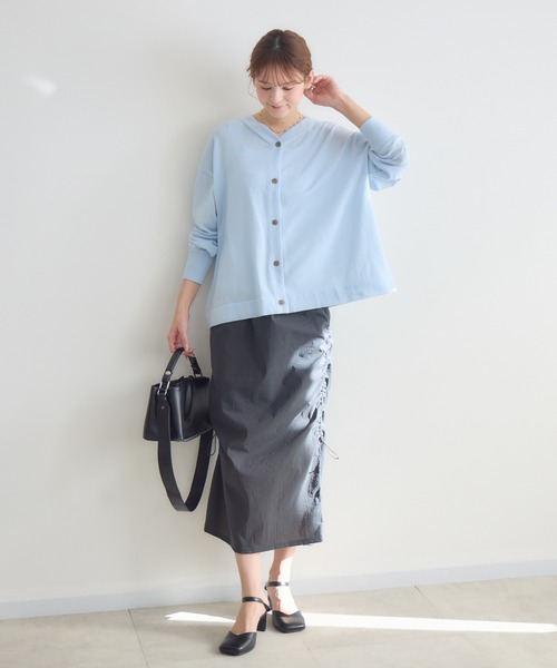 KATHARINE ROSS（キャサリンロス）の「【KATHARINE ROSS】BE2wayトップス（ニット/セーター・レディース・ネイビー/ライトグレー/ピンク/グリーン/ライトブルー・FREE）」の7枚目の写真