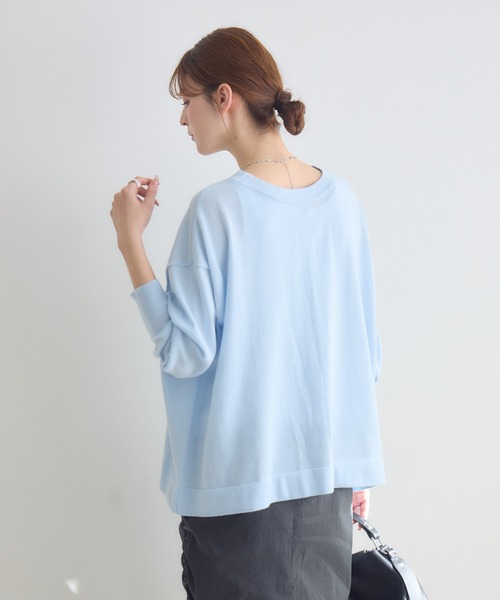 KATHARINE ROSS（キャサリンロス）の「【KATHARINE ROSS】BE2wayトップス（ニット/セーター・レディース・ネイビー/ライトグレー/ピンク/グリーン/ライトブルー・FREE）」の11枚目の写真